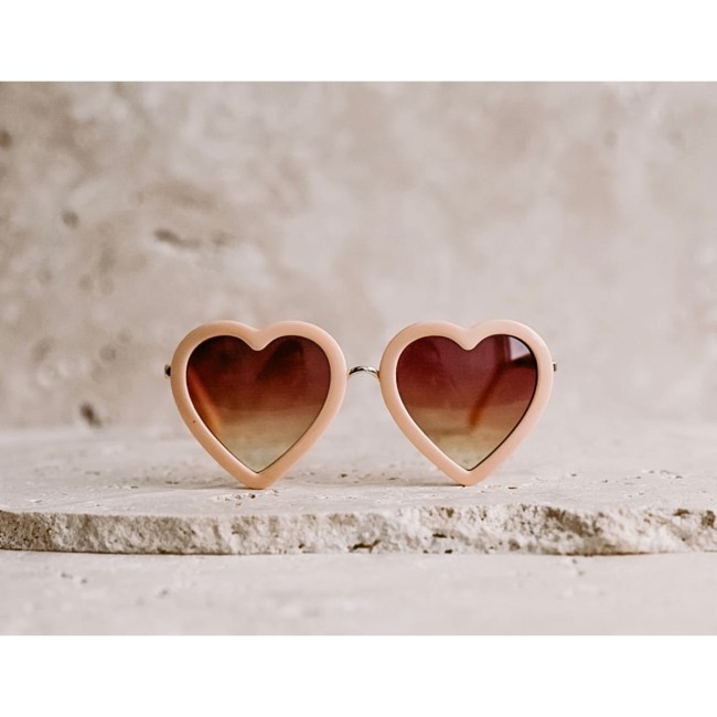 Elle Porte Classic Heart Peach - okulary przeciwsłoneczne dla dzieci 3-12 lat