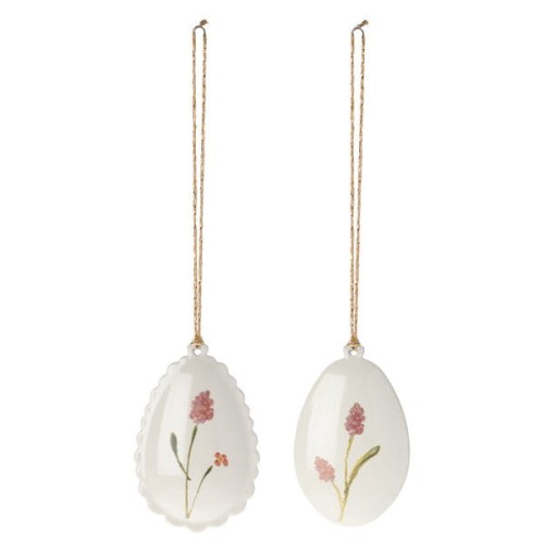 Maileg Dekoracje wielkanocne Easter egg ornament, 2 ass. rose SS23