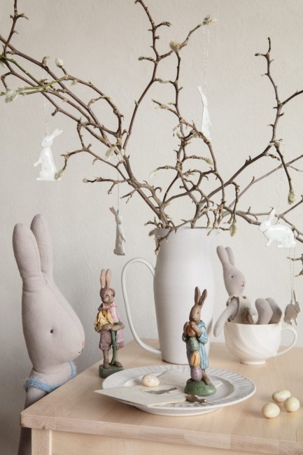 Dekoracja wielkanocna Maileg Metal ornament Bunny no 2 - zawieszka świąteczna Maileg