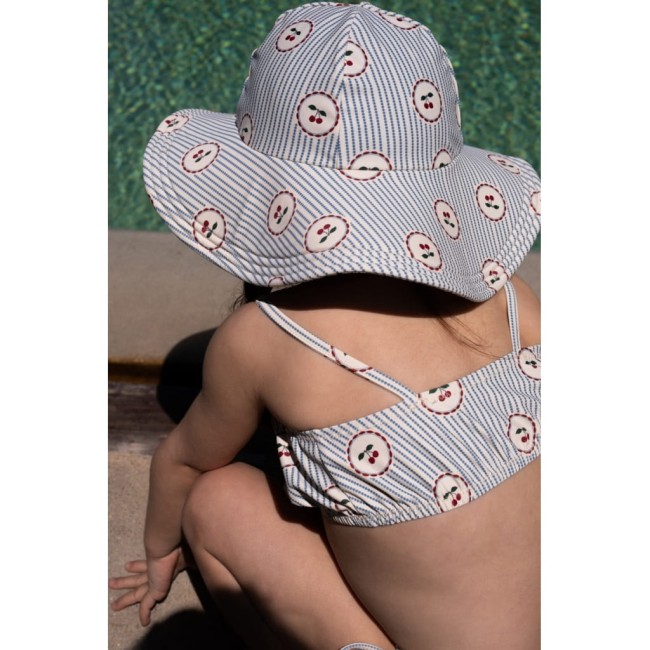 Konges Slojd kapelusz Cale Swim hat Cherry stripe