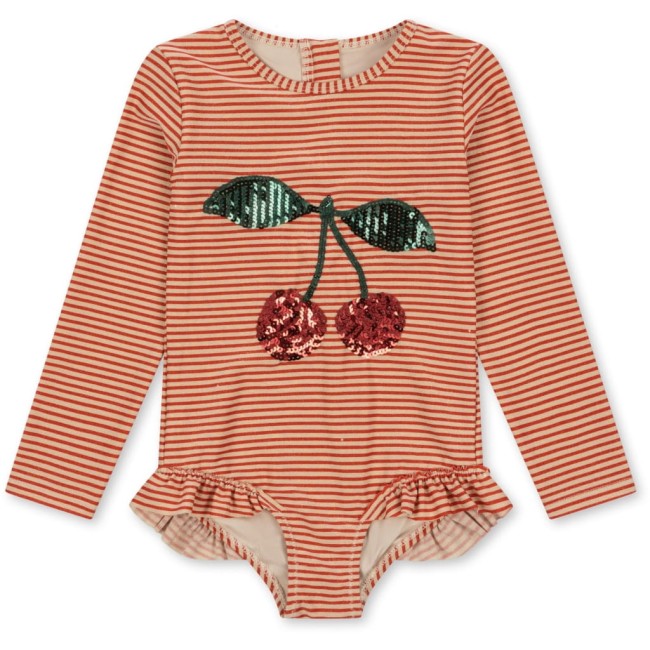 Konges Slojd strój kąpielowy Jade long Glitter Stripe