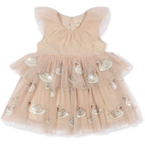 Konges Slojd sukienka Fayette dress swan glitter