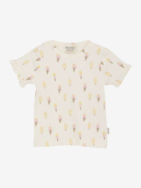 Minymo bluzeczka t-shirt Pristine koszulka dla dzieci