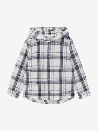 Minymo koszula z kapturem China blue