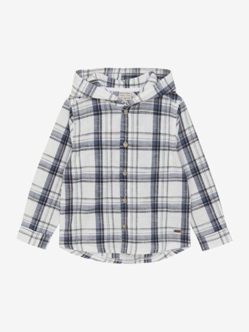 Minymo koszula z kapturem China blue