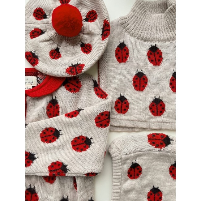 Konges Slojd Belou ladybug - Kardigan dla dzieci