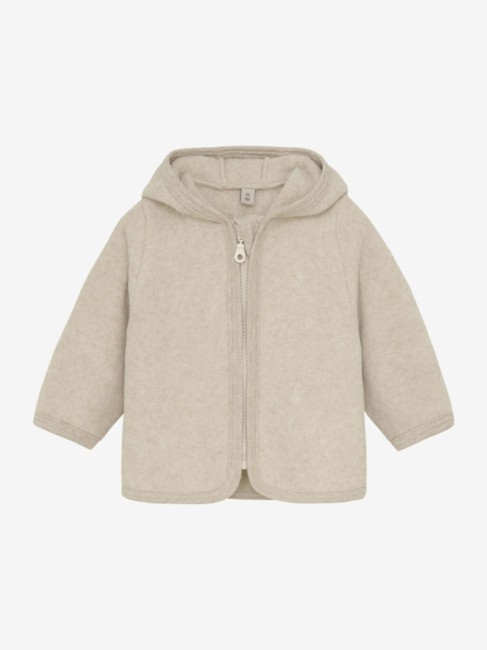 Huttelihut kurtka cotton fleece z uszami camel melange 480542 2044