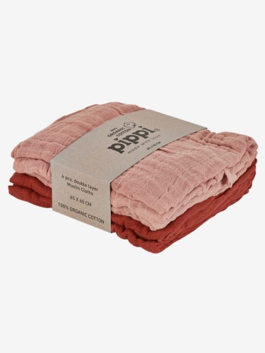 Pippi pieluszki muślinowe 4pack misty rose