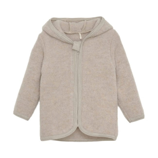 Huttelihut kurtka Wool fleece z uszkami dust melange 480312 1913
