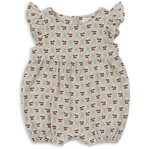 Konges Slojd romper Coco frill Cherry motif