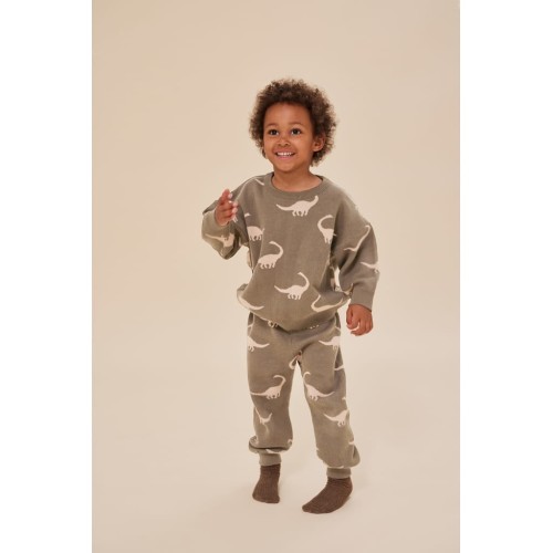 Konges Slojd spodnie dzianinowe Lapis dino