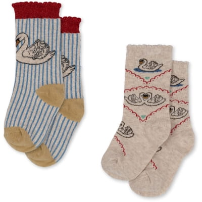 Konges Slojd skarpetki Swan socks