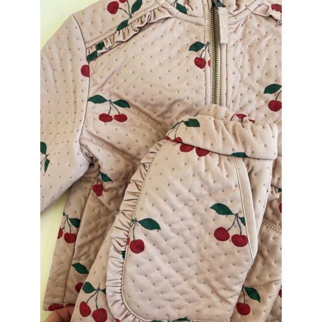 Kurtka Konges Slojd jersey thermo frill ma grande cerise blush