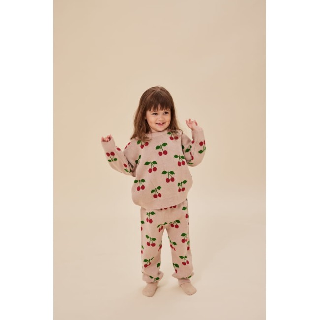 Konges Slojd spodnie dzianinowe Lapis cherry