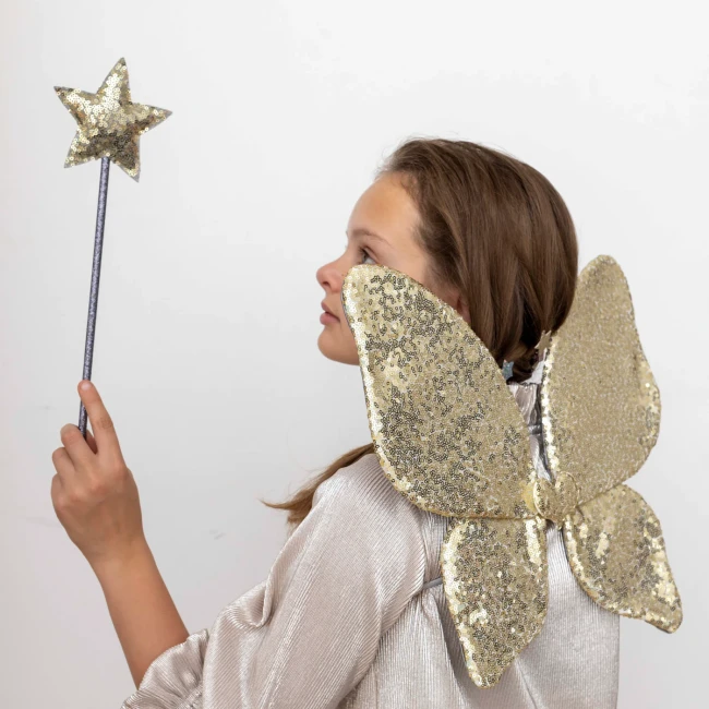 Skrzydełka Mimi Lula sparkle Seuqin Gold