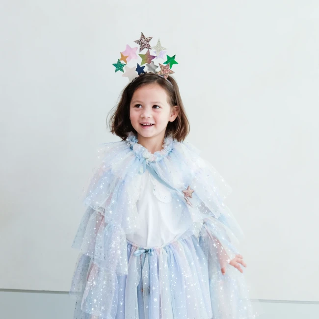 Tęczowa peleryna Mimi Lula Celestial Rainbow crape