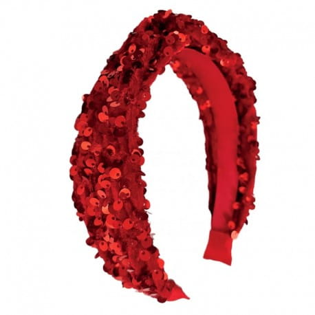 Rockahula Kids opaska do włosów Sequin Velvet red
