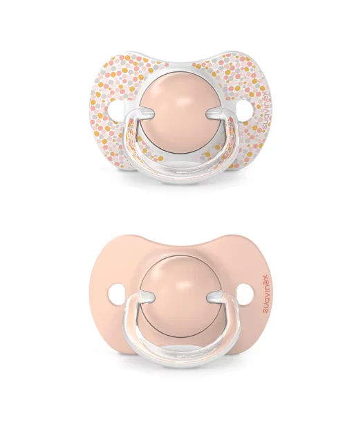 Suavinex Smoczek fizjologiczny SX Pro silikonowy 2szt. 6-18m brzoskwiniowy Dreams