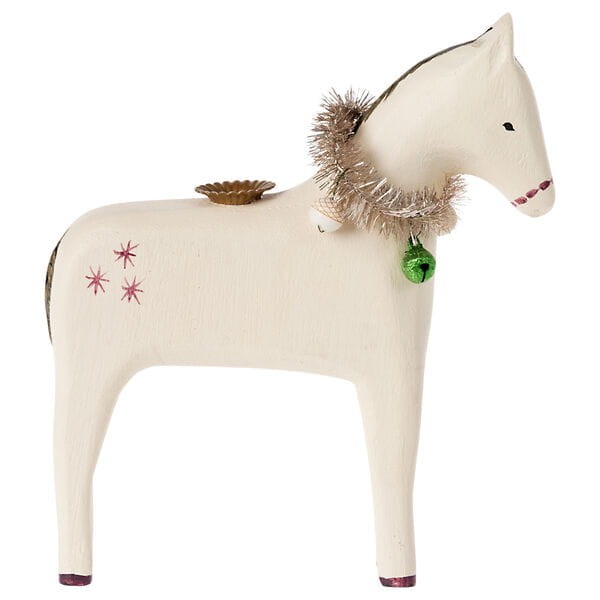 Maileg świecznik Wooden Horse small