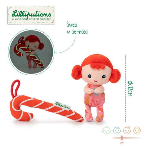 Przytulanka LILLIPUTIENS świąteczny elf Holy 2 lata+