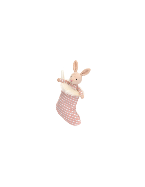 Jellycat przytulanka Króliczek w lśniącej skarpecie