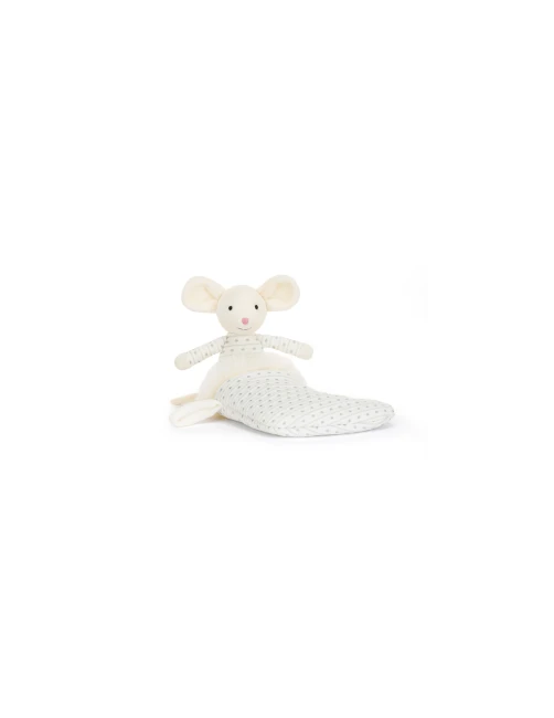 Jellycat Myszka w lśniącej skarpecie - przytulanka dla dzieci