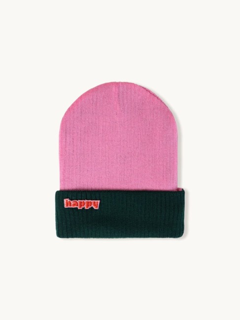 Happymess czapka beanie merino forest berry