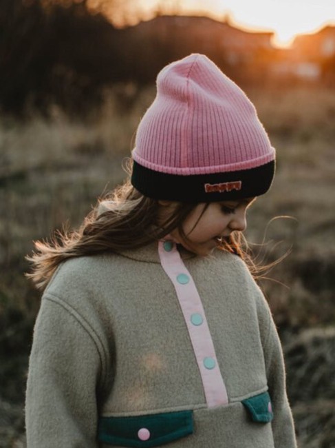 Czapka dziecięca Happymess beanie merino forest berry