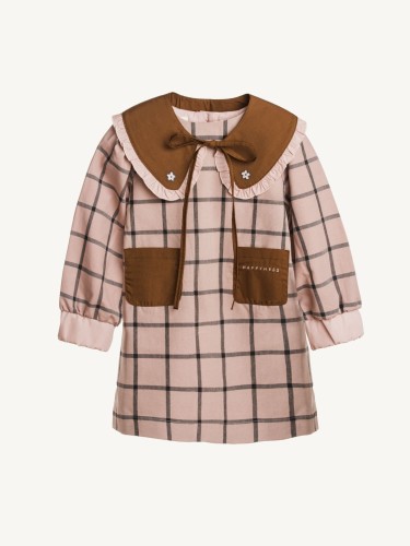 Happymess sukienka w kratę dreamy rose