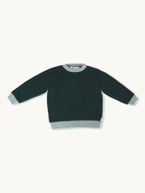 Happymess sweter merino forest mesh