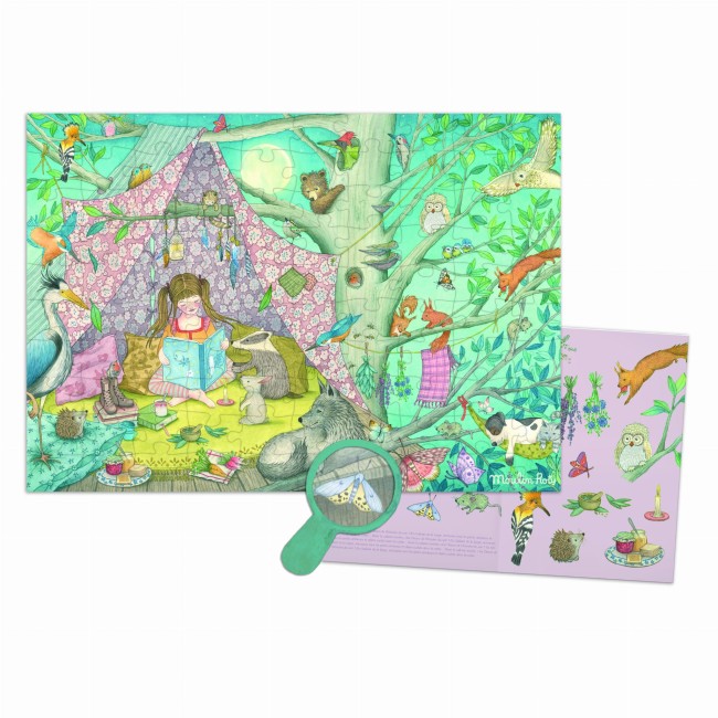 Moulin Roty Domek na drzewie - puzzle obserwacyjne dla dzieci