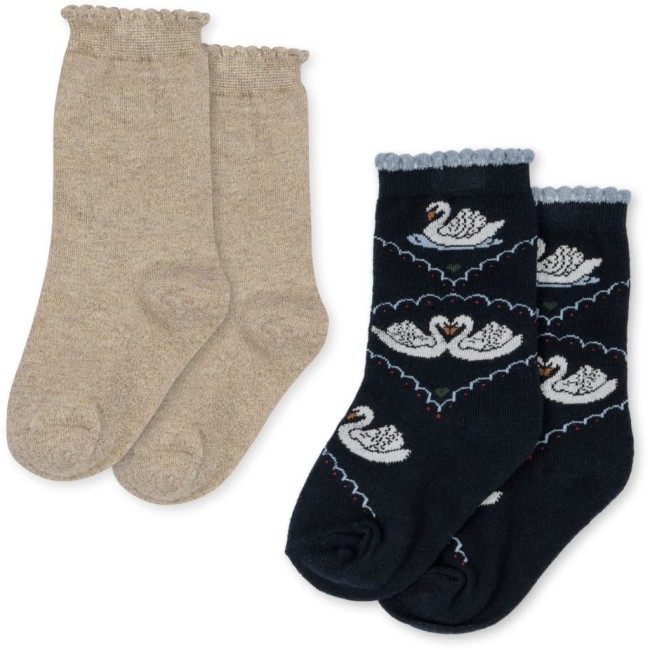 Konges Slojd skarpetki Swan socks