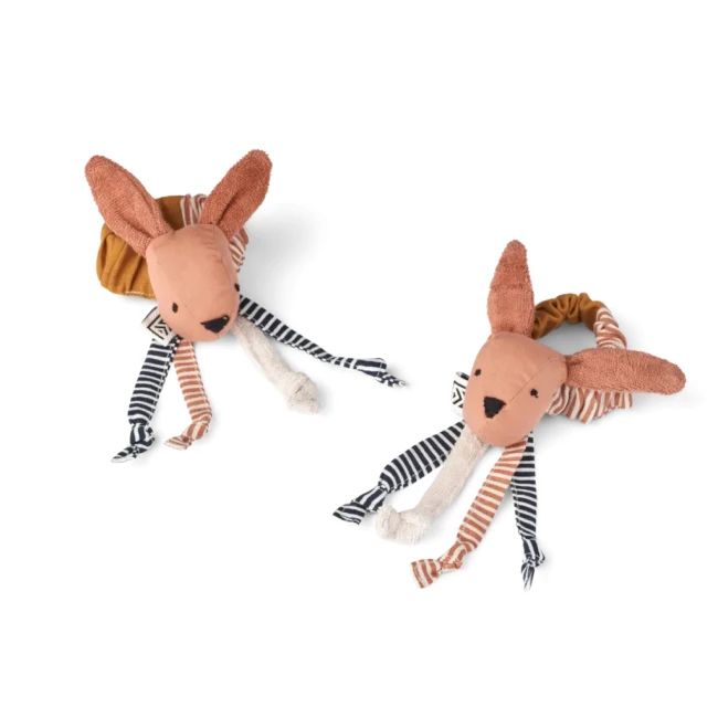 Liewood grzechotki Willy 2pack tuscany rose