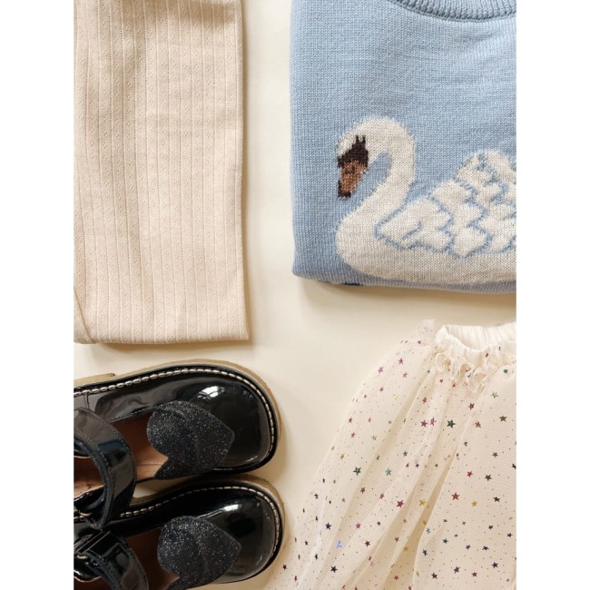 Pantofle Konges Slojd Minnie Coeur Black - dla dzieci