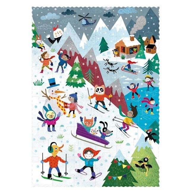 Puzzle Londji Lato i Zima w Górach Dwustronne, dla dzieci