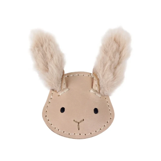 Donsje Skórzana spinka do włosów Josy Hairclip Fluffy Bunny 6009108