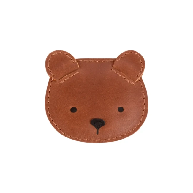 Donsje Skórzana spinka do włosów Josy Hairclip Bear 6009001
