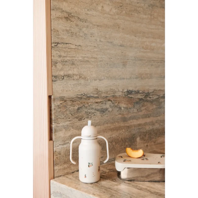 Liewood bidon stalowy ze słomką Kimmie bottle 250ml peach