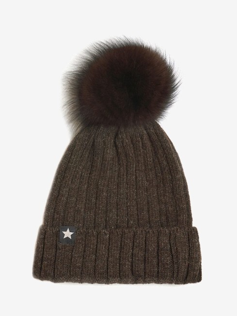 Huttelihut czapka z pomponem Warmy brown