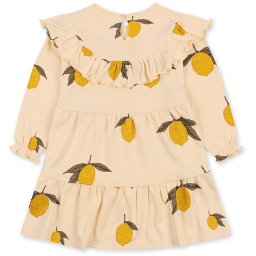 Konges Slojd sukienka Malli glitter dress Mon grande lemon glitter