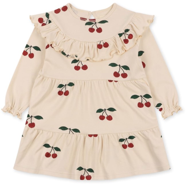 Konges Slojd Malli Ma grande cerise glitter - Sukienka dziecięca