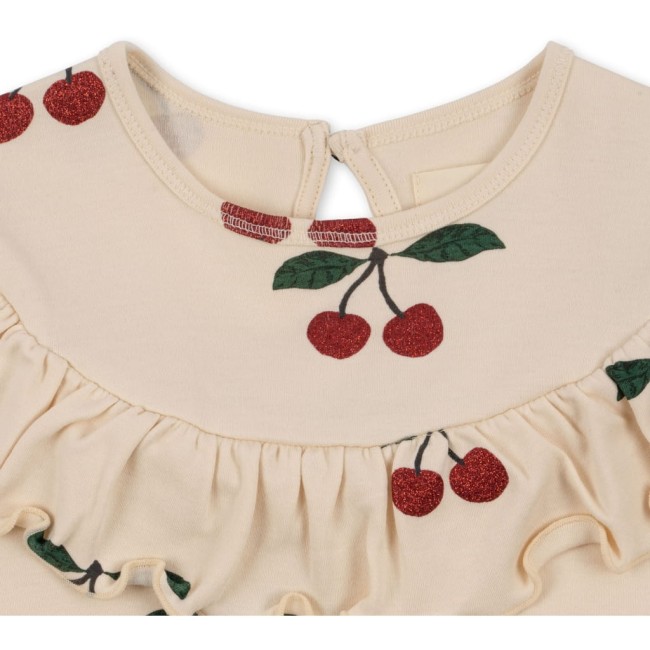 Konges Slojd sukienka Malli glitter dress Ma grande cerise glitter