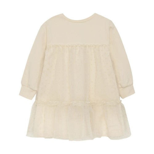 Huttelihut sukienka Party z organzą off white 480162 1270