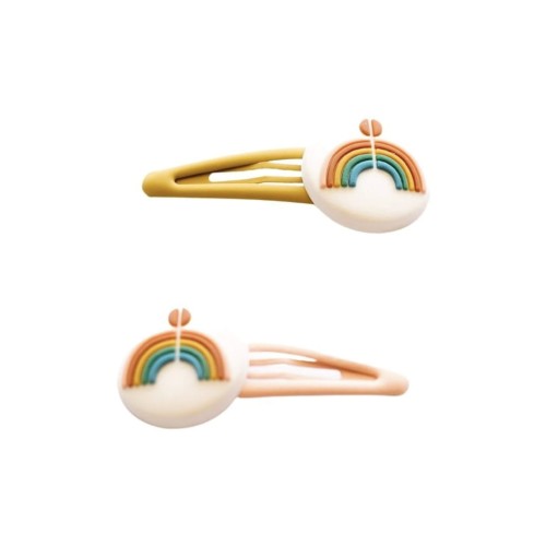 Grech&CO zestaw spinek do włosów Boho Rainbow