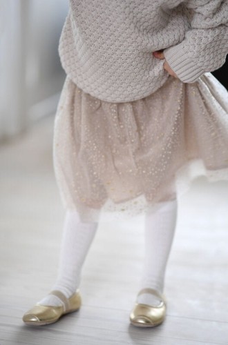 Spódniczka tiulowa Huttelhiut Tulle gold - AW23