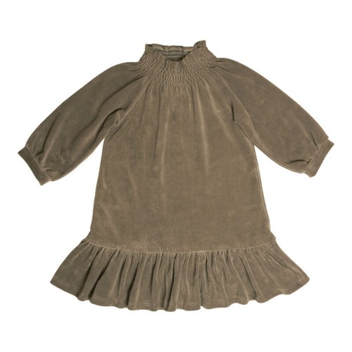 Huttelihut sukienka welurowa Nova green olive 480160 9535