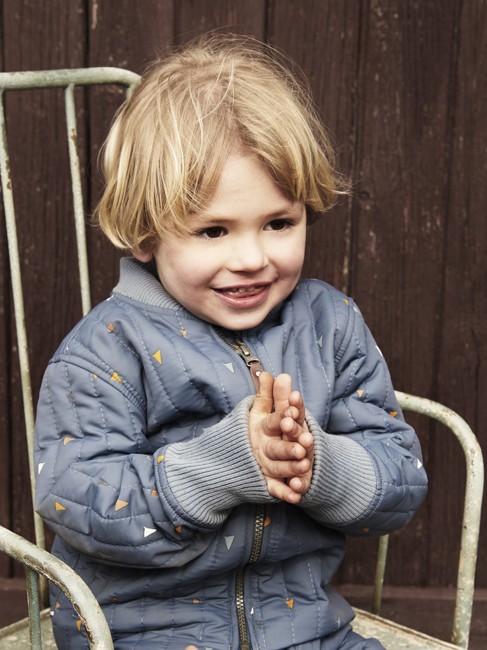 Dziecięcy zestaw termiczny En Fant dark slate