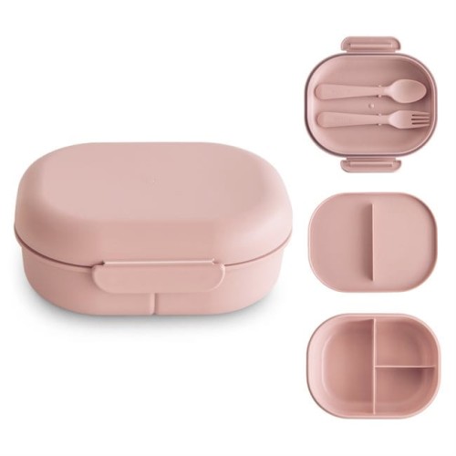 Mushie lunchbox blush
