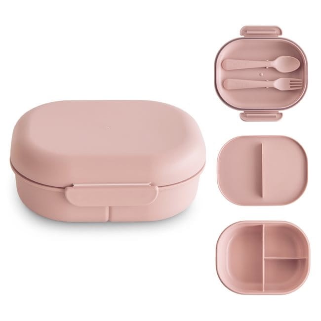 Mushie lunchbox blush