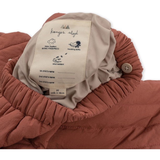 Spodnie Konges Slojd Storm Thermo pants canyon rose - dla dzieci